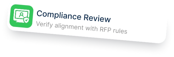 AI proposal writing compliance review