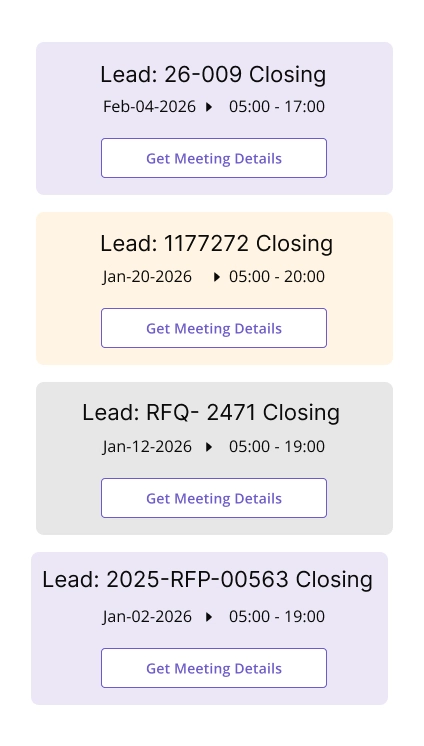 GovOps360 merges automated lead deadlines and manual events into one government contracting calendar for full schedule control